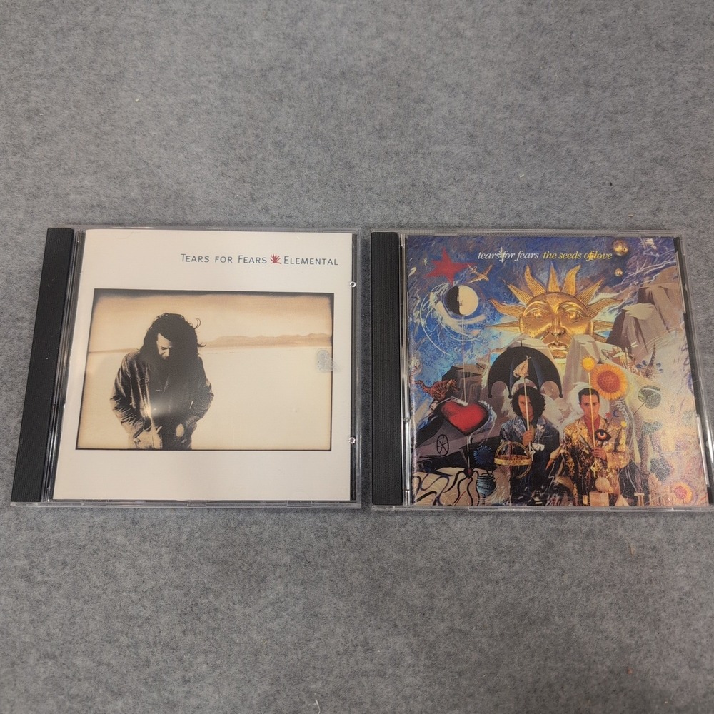 Tears For Fears 2 CD Lot Elemental The Seeds of Love Pop Rock Music 80s 90s